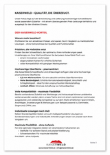 Kaiserweld Katalog – Schweißtische & Zubehör kostenlos per Post
